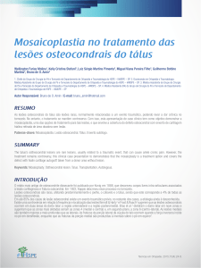 Mosaicoplastia no tratamento das lesões osteocondrais do tálus