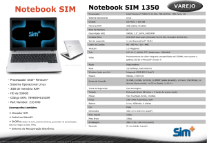 Notebook SIM 1350