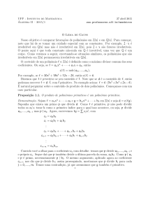 Lema de Gauss - Professores da UFF