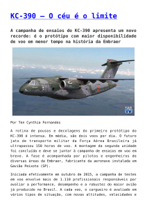 Governo português ainda considera compra de avião brasileiro