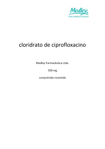 cloridrato de ciprofloxacino