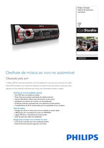 CEM2101/10 Philips Sistema de áudio para automóvel