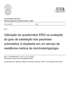 Utilização do questionário ERG na avaliação do grau