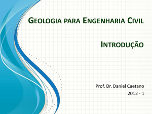 geologia para engenharia civil introdução