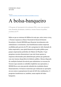 A bolsa-banqueiro - José Roberto Afonso