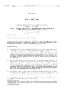 REGULAMENTO DE EXECUÇÃO (UE) No 1306/2014