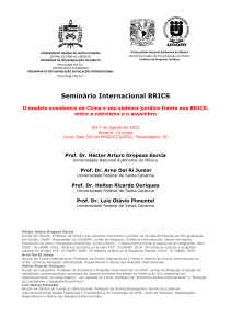 Seminário Internacional BRICS - Ius Gentium