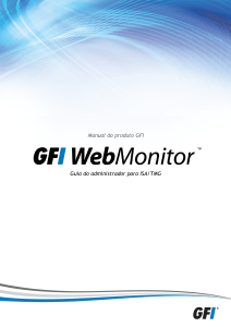 7 Configuração do GFI WebMonitor