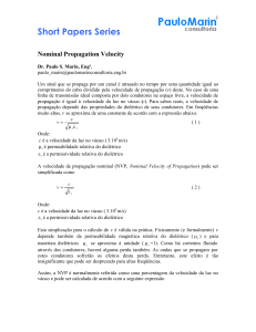 Short Papers Series - Velocidade Nominal de Propagação