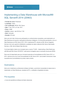 Implementing a Data Warehouse with Microsoft® SQL