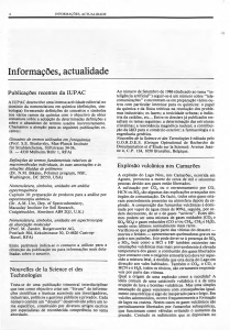 Informações, actualidade - Sociedade Portuguesa de Química