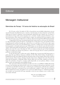 Editorial Mensagem Institucional - RBGN