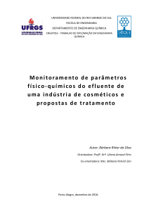 Modelo de Relatório - Portal Tratamento de Água