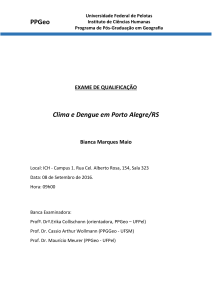 PPGeo Clima e Dengue em Porto Alegre/RS