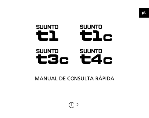 Suunto t1c, t3c, t4c Manual de Consulta Rápida