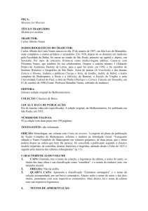 Informações sobre a tradução: Medida por medida - DBD PUC-Rio