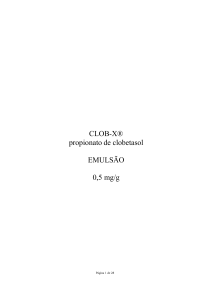 CLOB-X® propionato de clobetasol EMULSÃO 0,5 mg/g