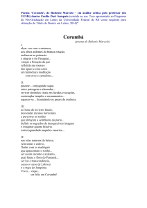 Análise crítica do poema Corumbá