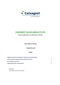 CAIXAGEST VALOR ABSOLUTO - Relatório e Contas