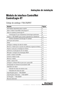 Módulo de interface ControlNet ControlLogix-XT