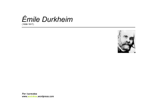 Émile Durkheim - Sociobox