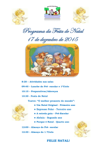 Programa - Festa de Natal 2015