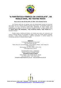 “A FANTÁSTICA FÁBRICA DE CHOCOLATE”, DE ROALD DAHL