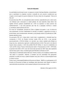 Carta de Salvador - Associação Brasileira de Economia da Saúde
