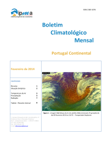 Boletim Climatológico, Fevereiro 2014