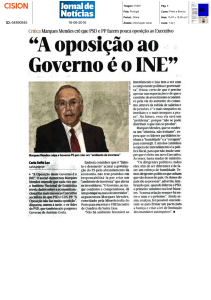 "A oposição ao Governo é o INE"