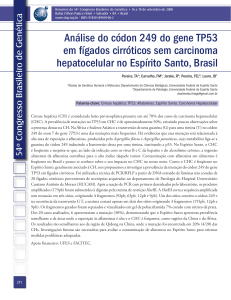 Análise do códon 249 do gene TP53 em fígados cirróticos sem