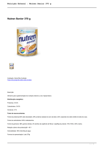 Nutrição Enteral : Nutren Senior 370 g