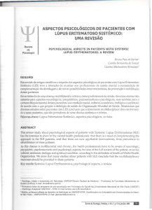 aspectos psicologicos de pacientes com lúpus eritematoso sistêmico