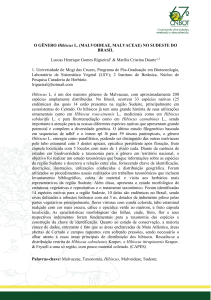O GÊNERO Hibiscus L. - Sociedade Botânica do Brasil