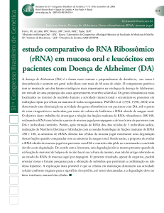 estudo comparativo do RNA Ribossômico (rRNA) em mucosa oral e