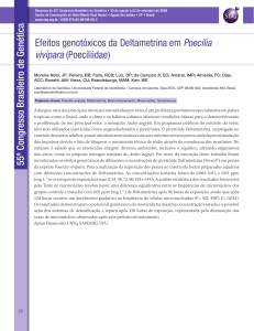 Efeitos genotóxicos da Deltametrina em Poecilia vivipara