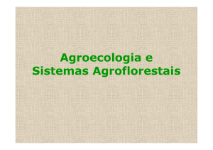 Agroecologia e Sistemas Agroflorestais