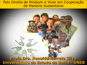 Profa.Dra. Ronalda Barreto Silva Universidade do Estado da Bahia