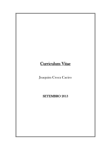 CURRICULUM VITAE - Joaquim Croca Caeiro