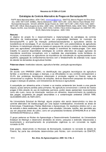 Estratégias de Controle Alternativo de Pragas em Borrazópolis/PR