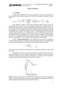 Físico-Química Experimental FQE001 Exp. 07 1 Volume Parcial