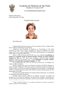 Claudette Hajaj Gonzalez - Academia de Medicina de São Paulo