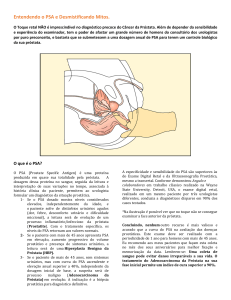 Entendendo o PSA - urologia - dr. josé gomes de oliveira