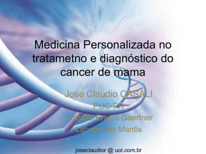Medicina personalizada no tratamento e diagnostico do câncer de