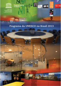 Programa da UNESCO no Brasil 2013-2015
