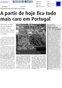 a partir de hoje fica tudo mais caro em portugal