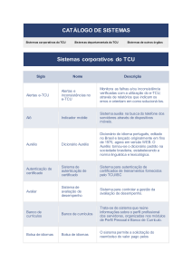 Sistemas corporativos do TCU