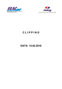 clipping data: 15.02.2016 - SINDESP-DF