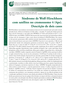 Síndrome de Wolf-Hirschhorn com satélites no cromossomo 4 (4ps