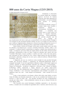 800 anos da Carta Magna (1215-2015)